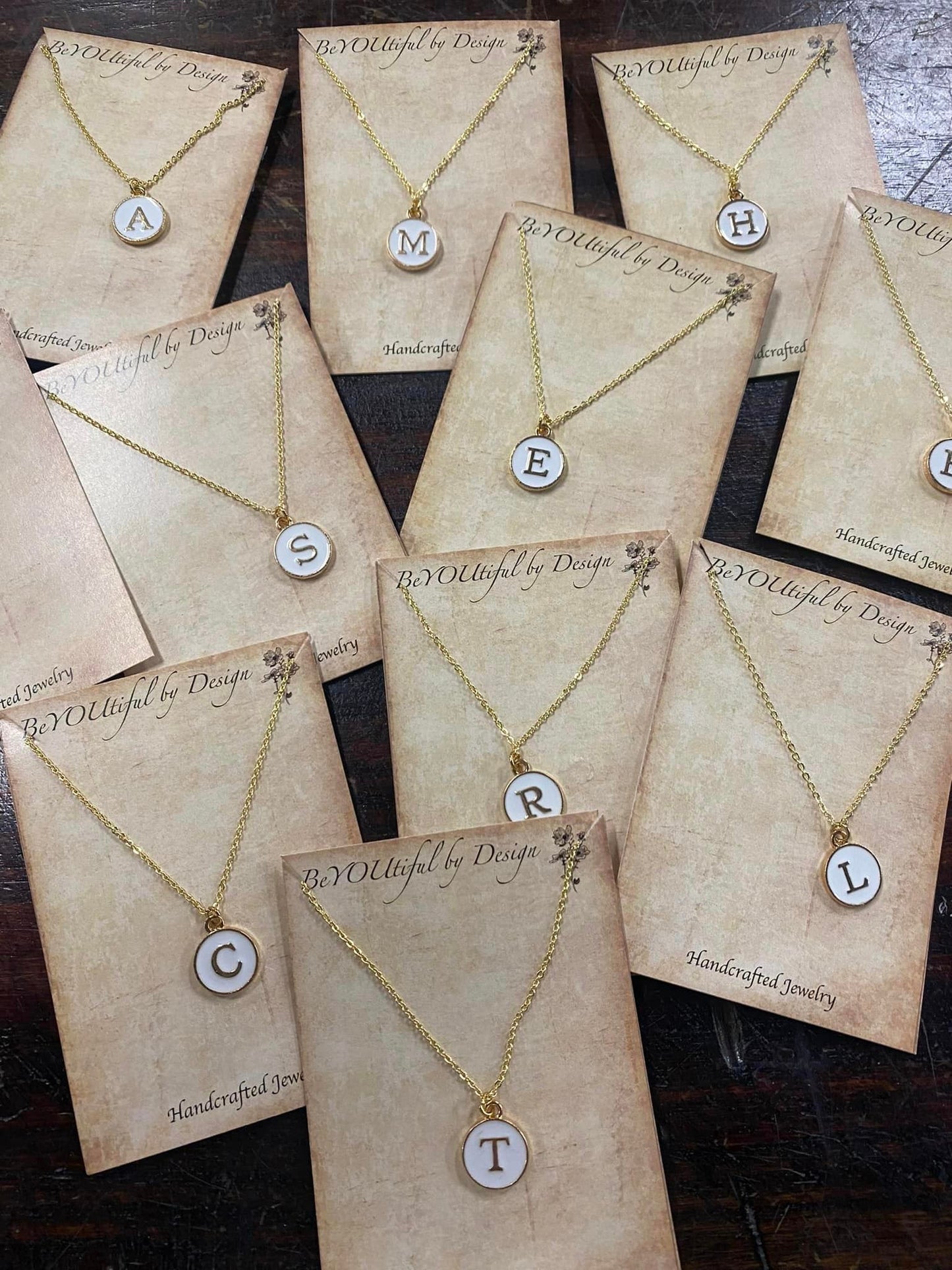 Monogram White Necklace